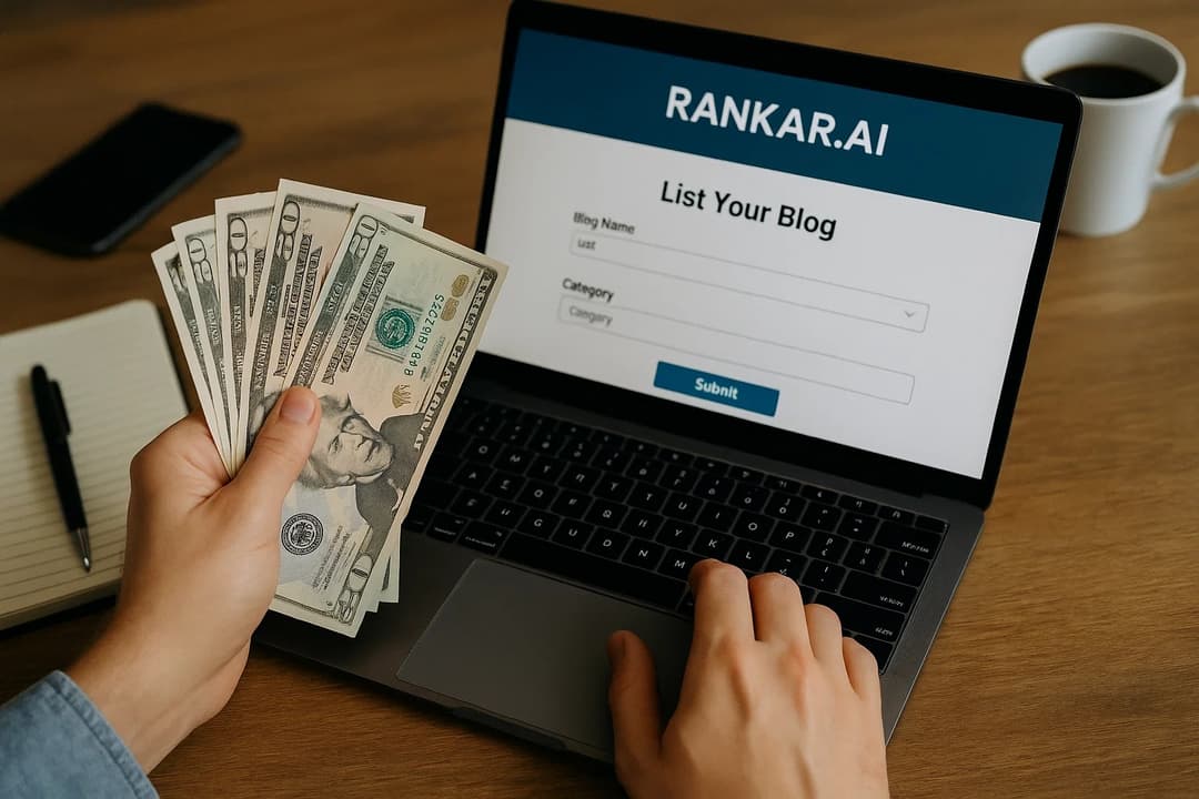 How to Monetize Your Blog by Listing It on Rankar.ai